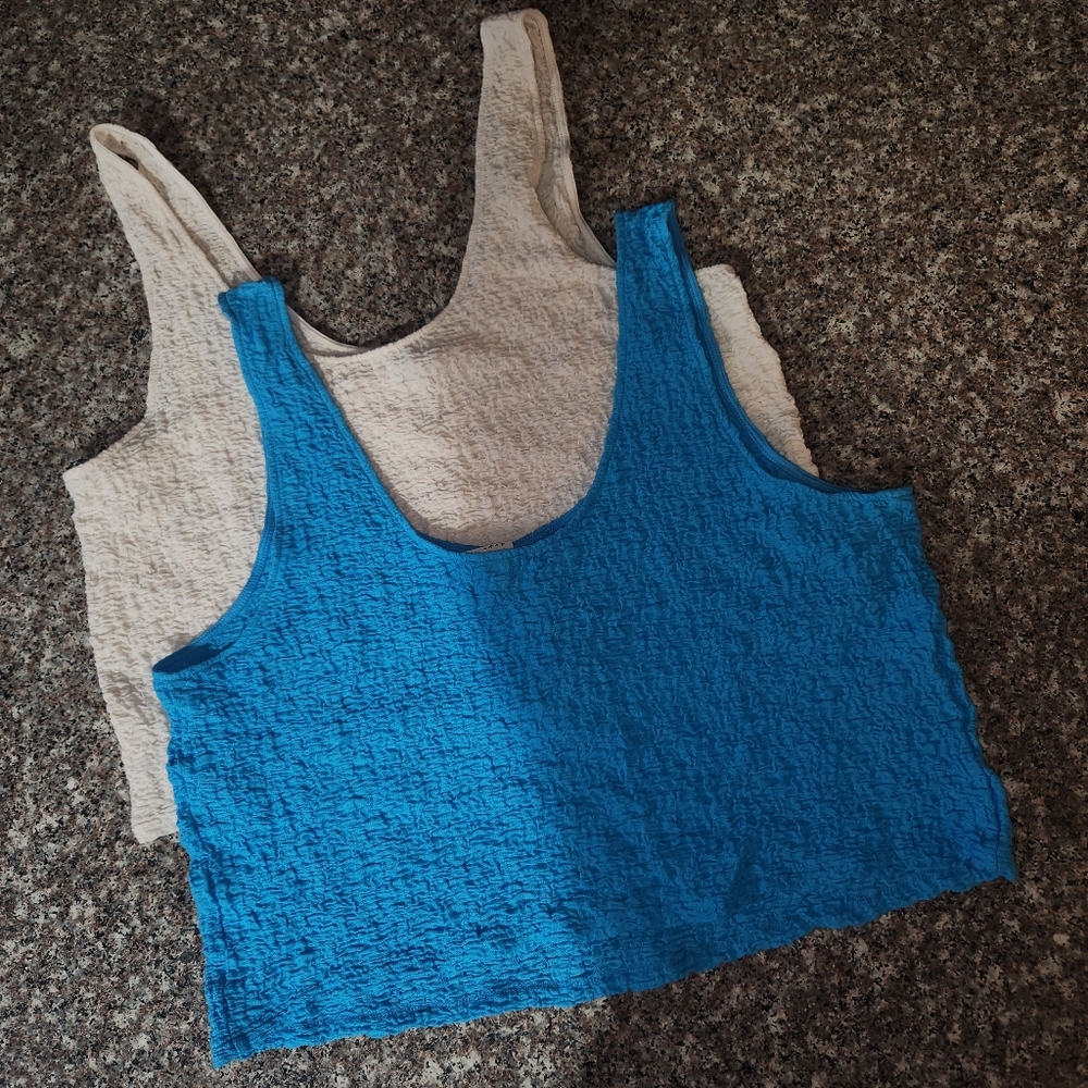 Bundle of 2 Shirred Tank Tops